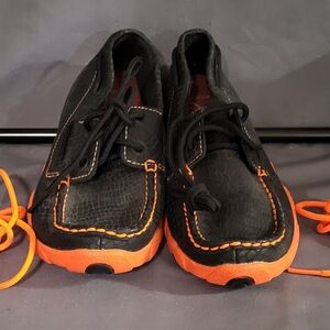 Twisted Black and Red Antibacterial Boots